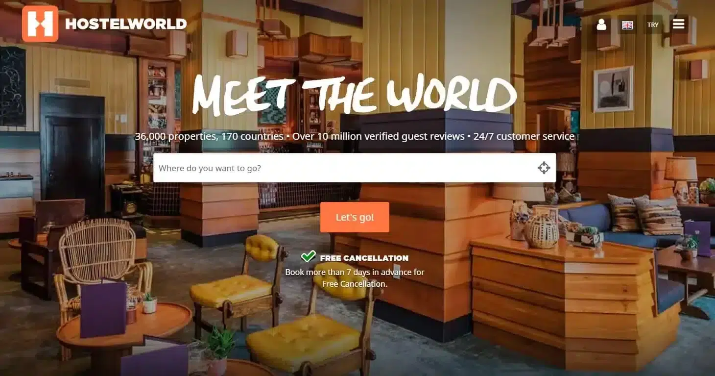 StartPage Business: Hostel World