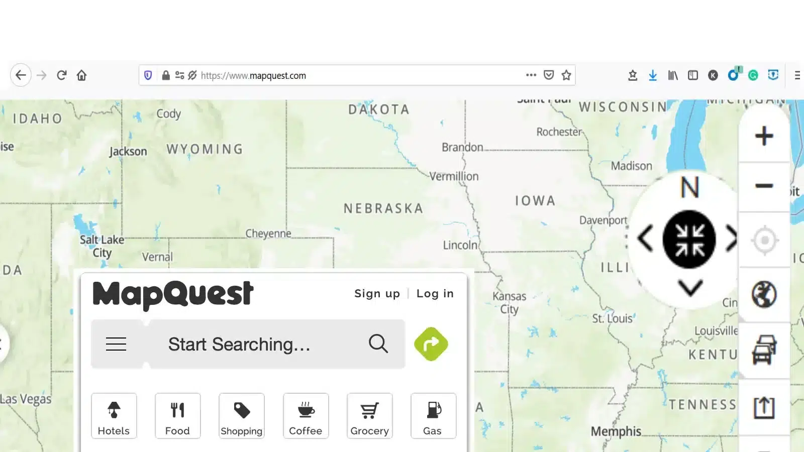 StartPage Business: Map Quest